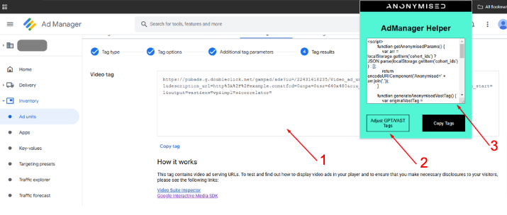 Adjusted VAST example