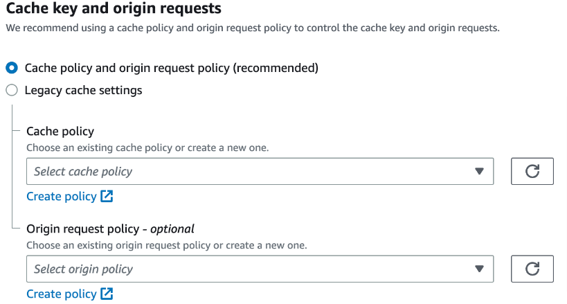 AWS CloudFront Cache key and origin requests