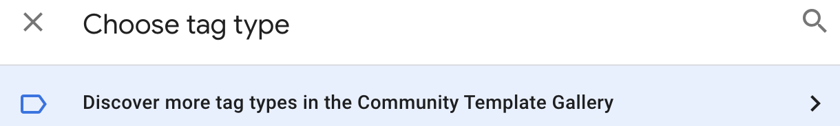 Choose from the Community Template Gallery